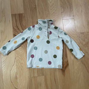 Little Joule size 4 polka dot sweatshirt